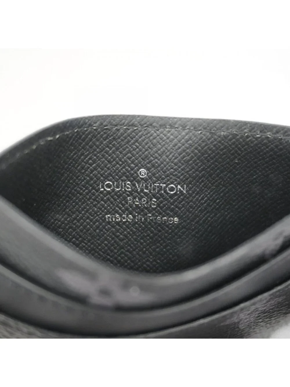 Louis Vuitton Card Case Monogram Eclipse Holder Double Black